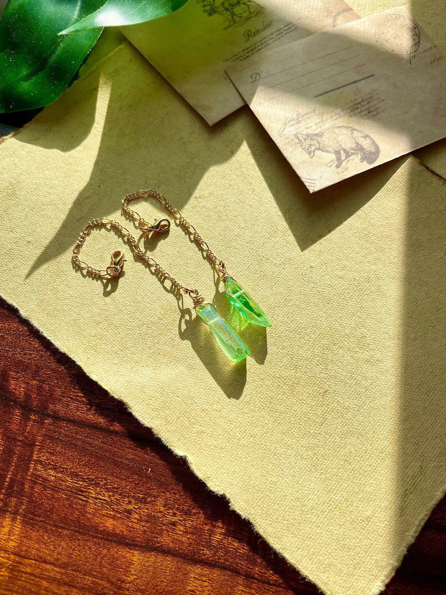 Green Quartz Eyeglasses Chain