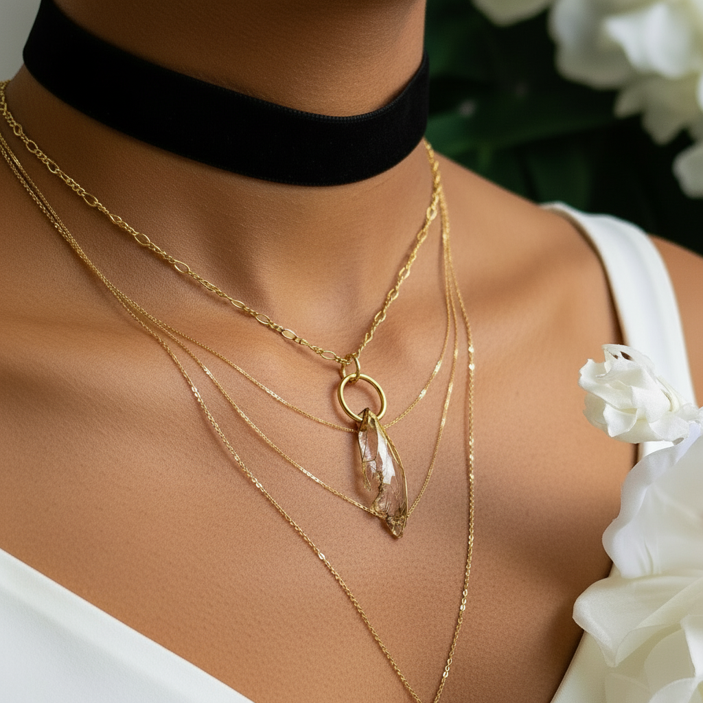 Rare Red Winged Cicada Pendant