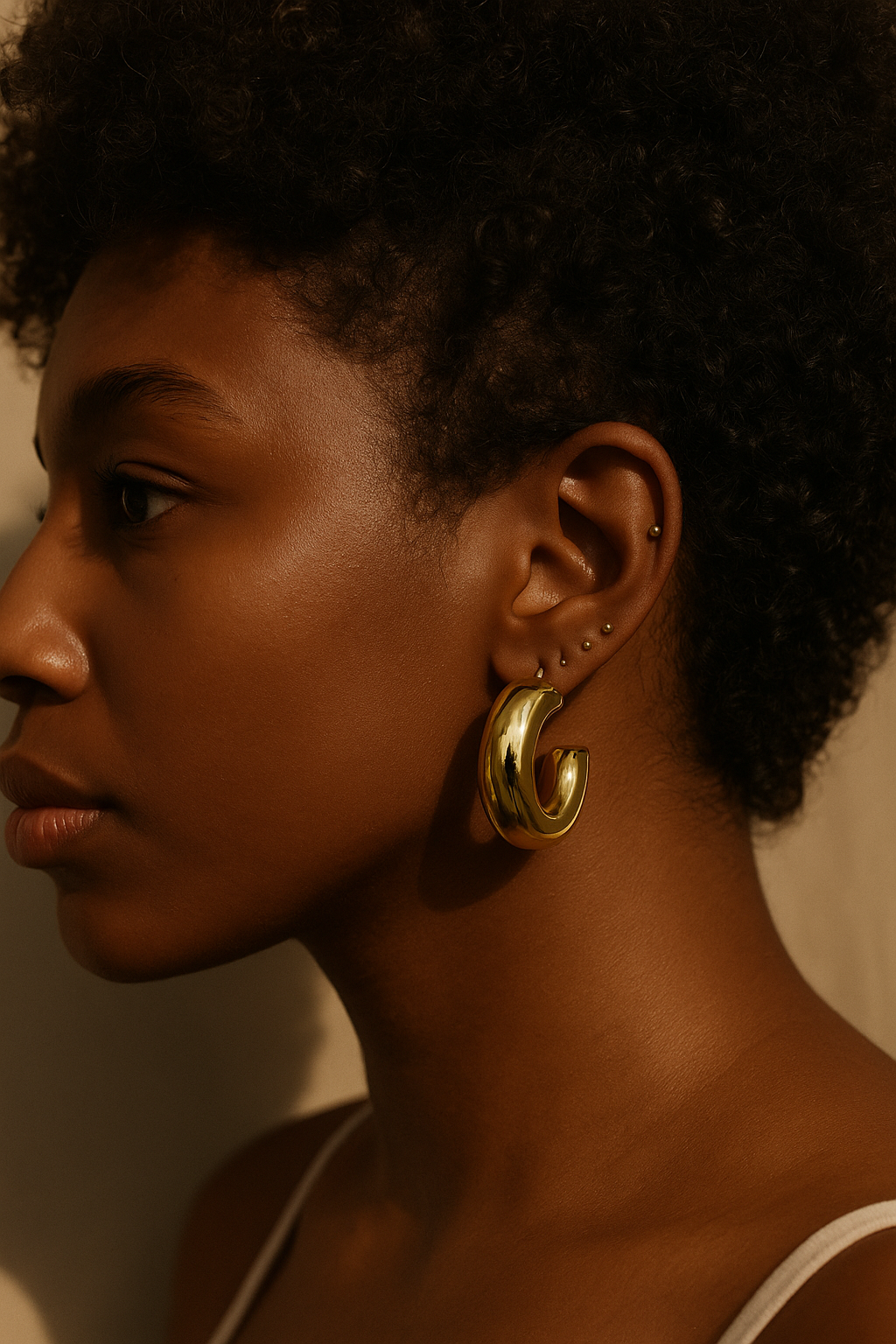 Chunky Gold Hoops