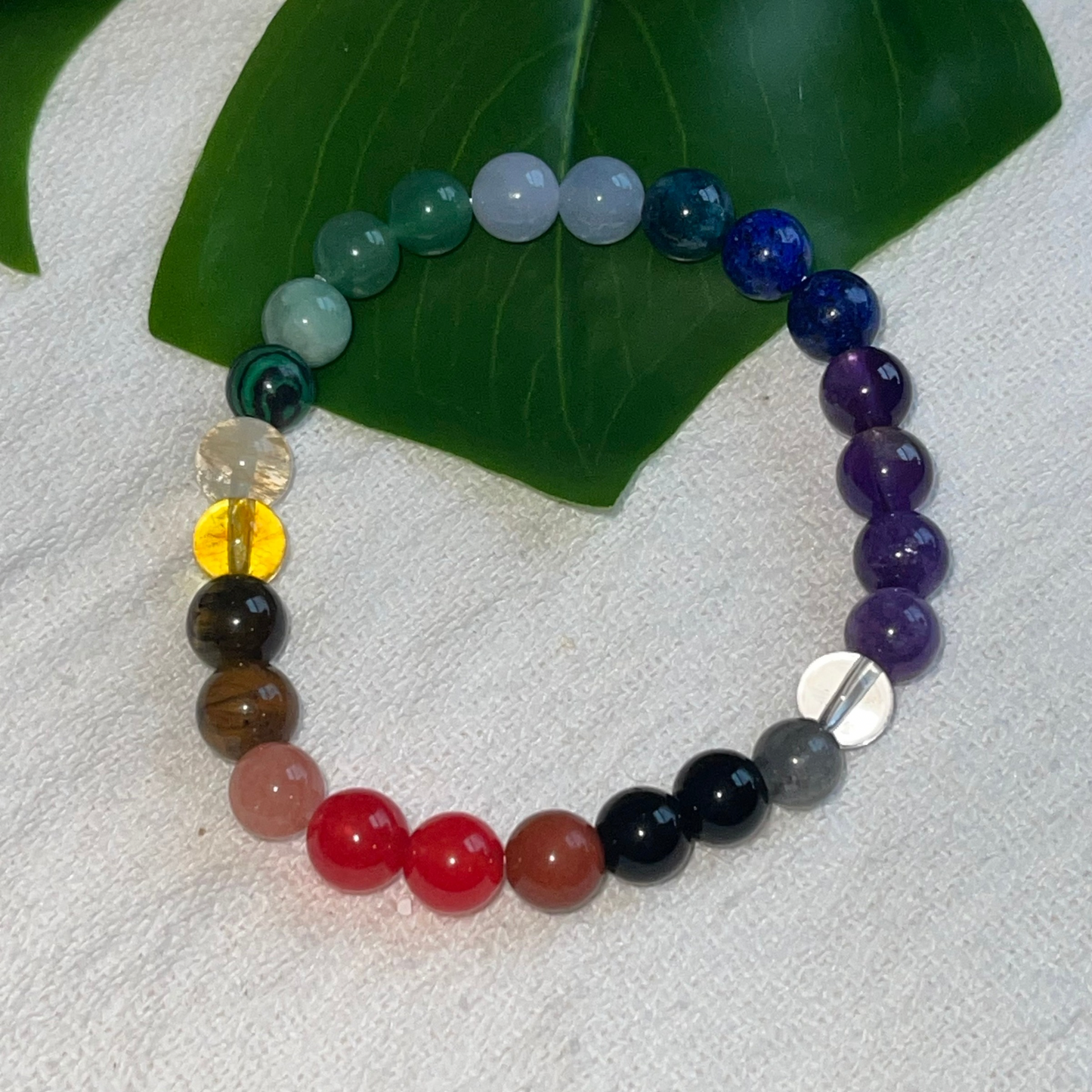 Ethereal Essence Collection: A Journey Through the Chakras - This collection features bracelets crafted from ethically sourced, genuine crystals, each designed to align your chakras and elevate your spirit. Handmade with love, these bracelets offer a blend of beauty, balance, and enlightenment. Embrace the transformative energy of natural gemstones and let them guide you on a path of wellness and spiritual growth.
