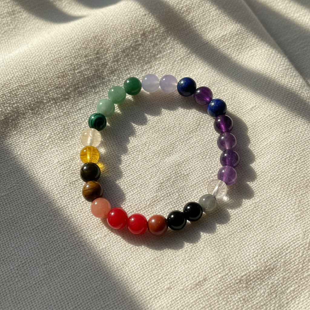 Ethereal Essence Collection: A Journey Through the Chakras - This collection features bracelets crafted from ethically sourced, genuine crystals, each designed to align your chakras and elevate your spirit. Handmade with love, these bracelets offer a blend of beauty, balance, and enlightenment. Embrace the transformative energy of natural gemstones and let them guide you on a path of wellness and spiritual growth.