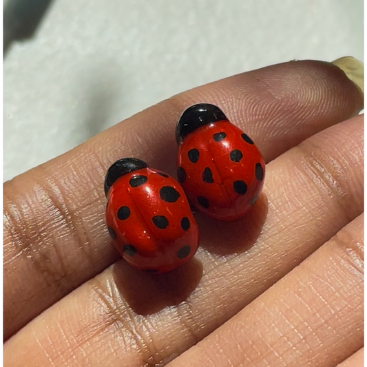 Ladybug Stud Earrings