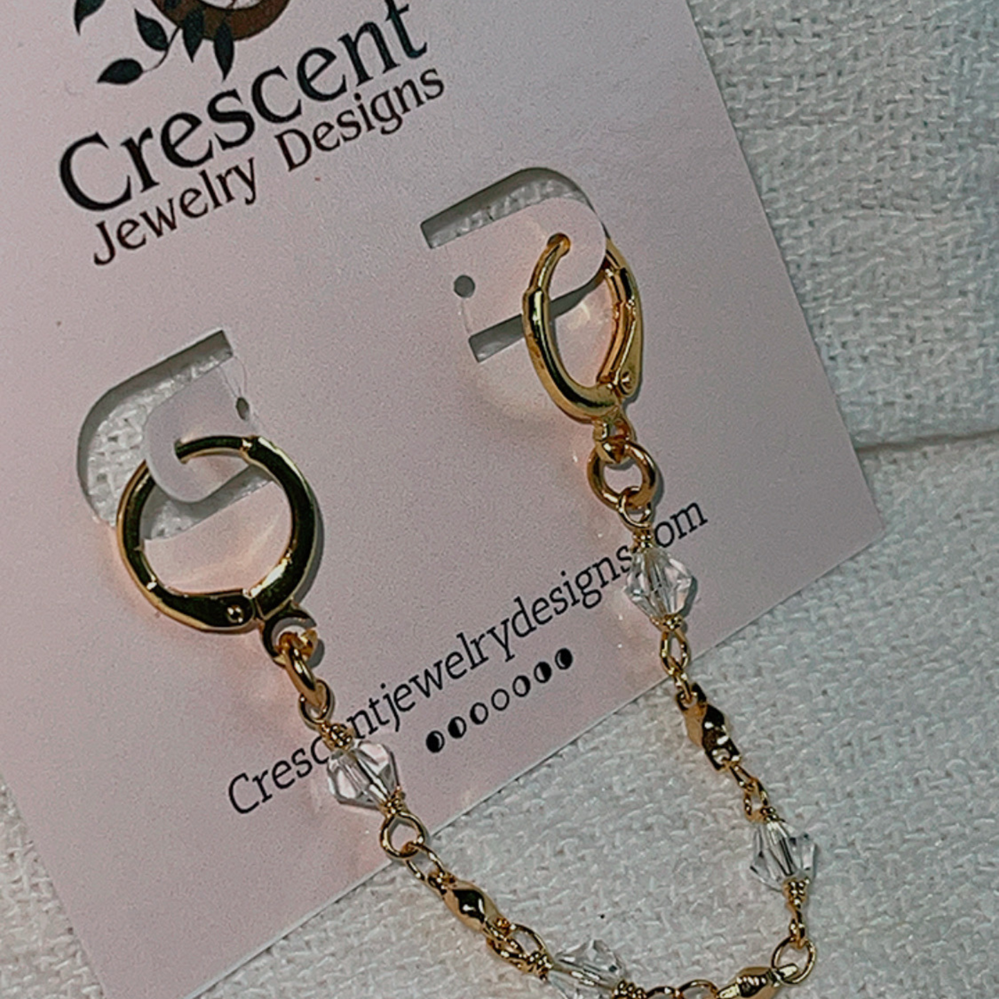 The Starlight Double Piercing Earring - a stunning and lightweight handmade accessory designed for everyday wear. This elegant earring is waterproof and tarnish-resistant, making it a perfect choice for upgrading your style. Ideal for those with double piercings.