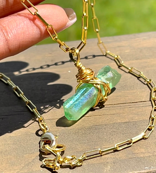 Green Quartz Necklace