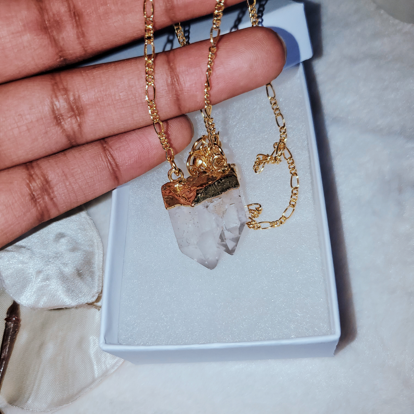 Quartz Cluster Necklace