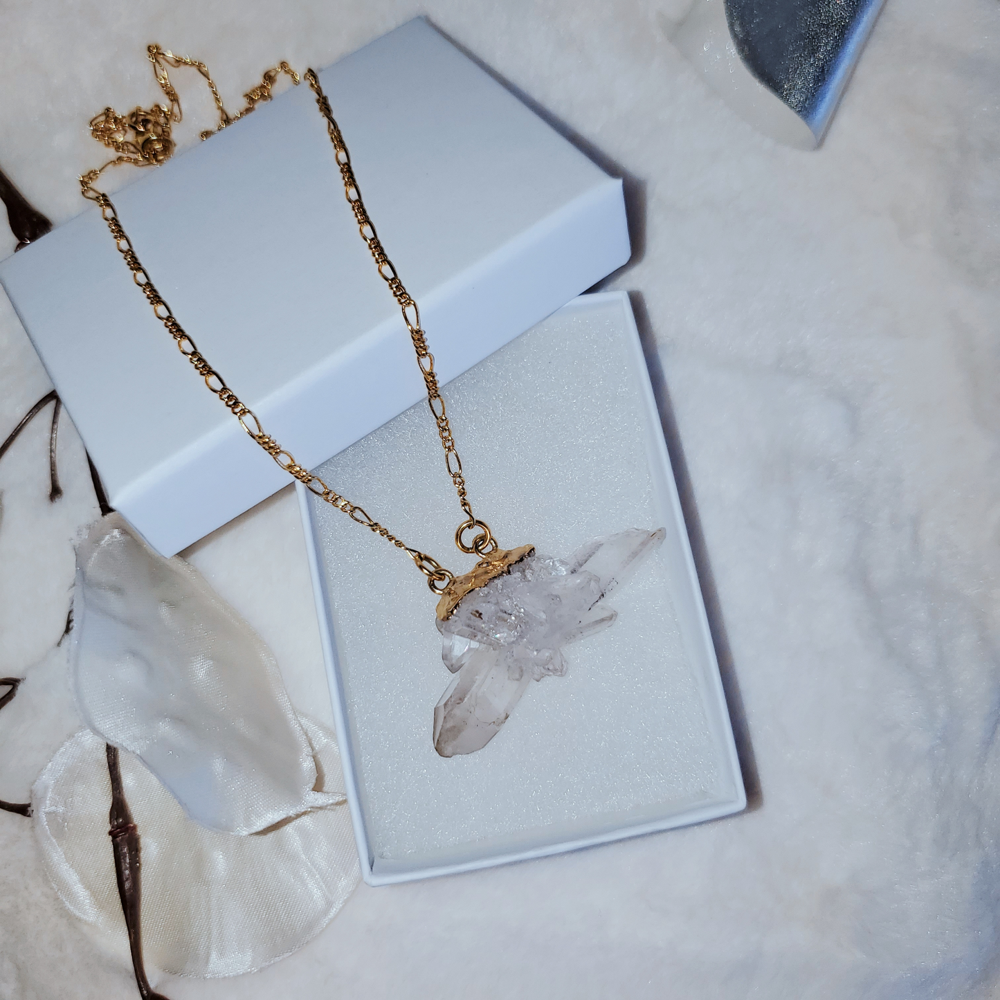 Quartz Cluster Necklace