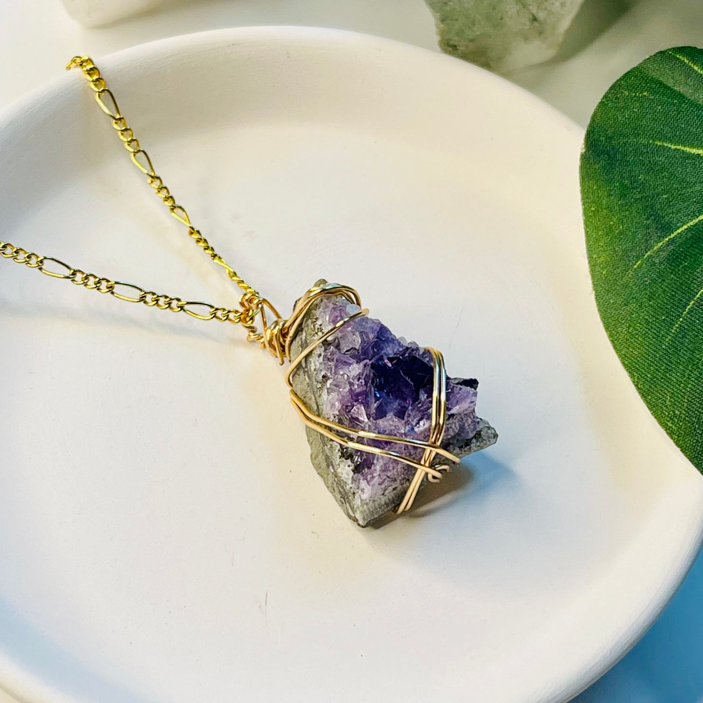 Raw Amethyst Necklace