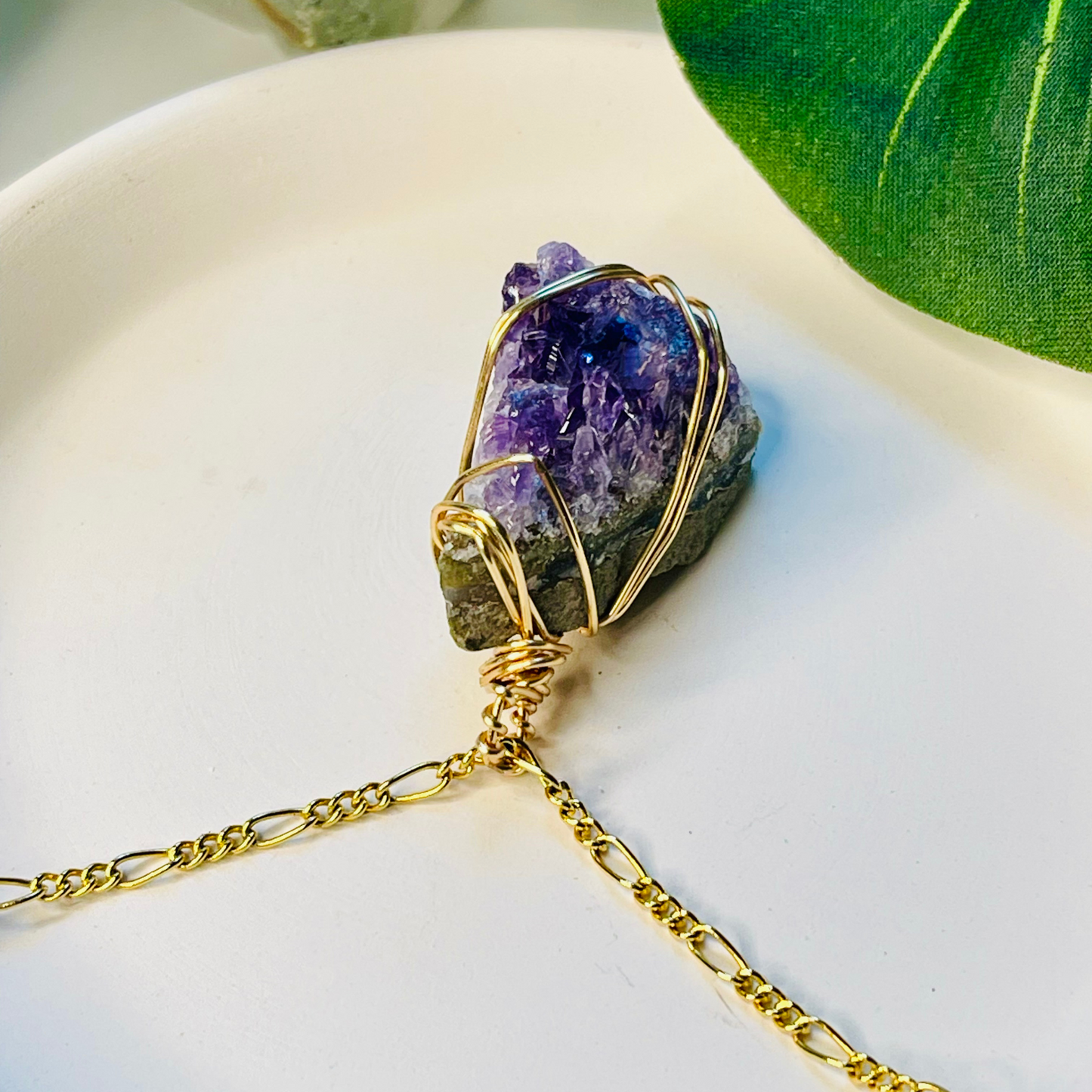Raw Amethyst Necklace