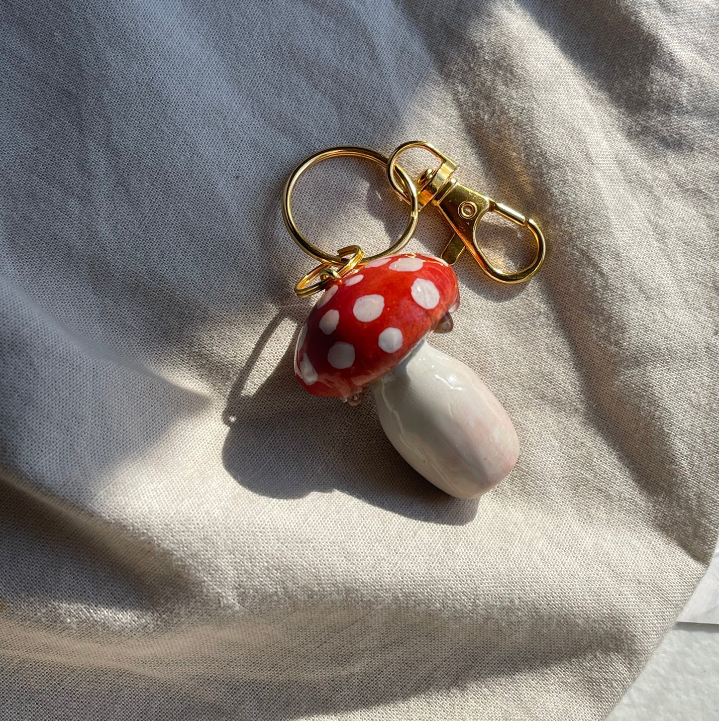 Dewdrop Mushroom Charm