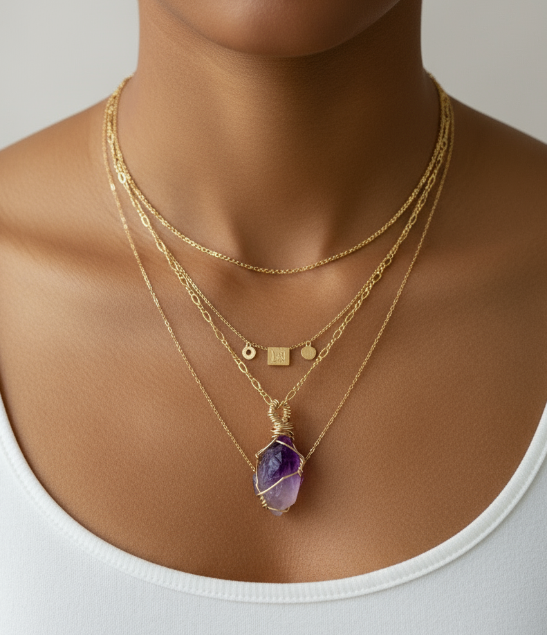 Fraya Amethyst Necklace