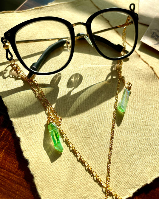 Green Quartz Eyeglasses Chain