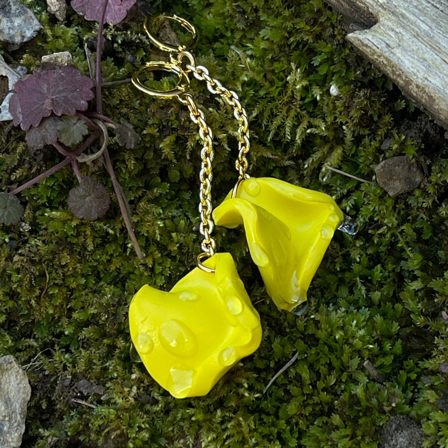 Yellow Blossom Dew Earrings