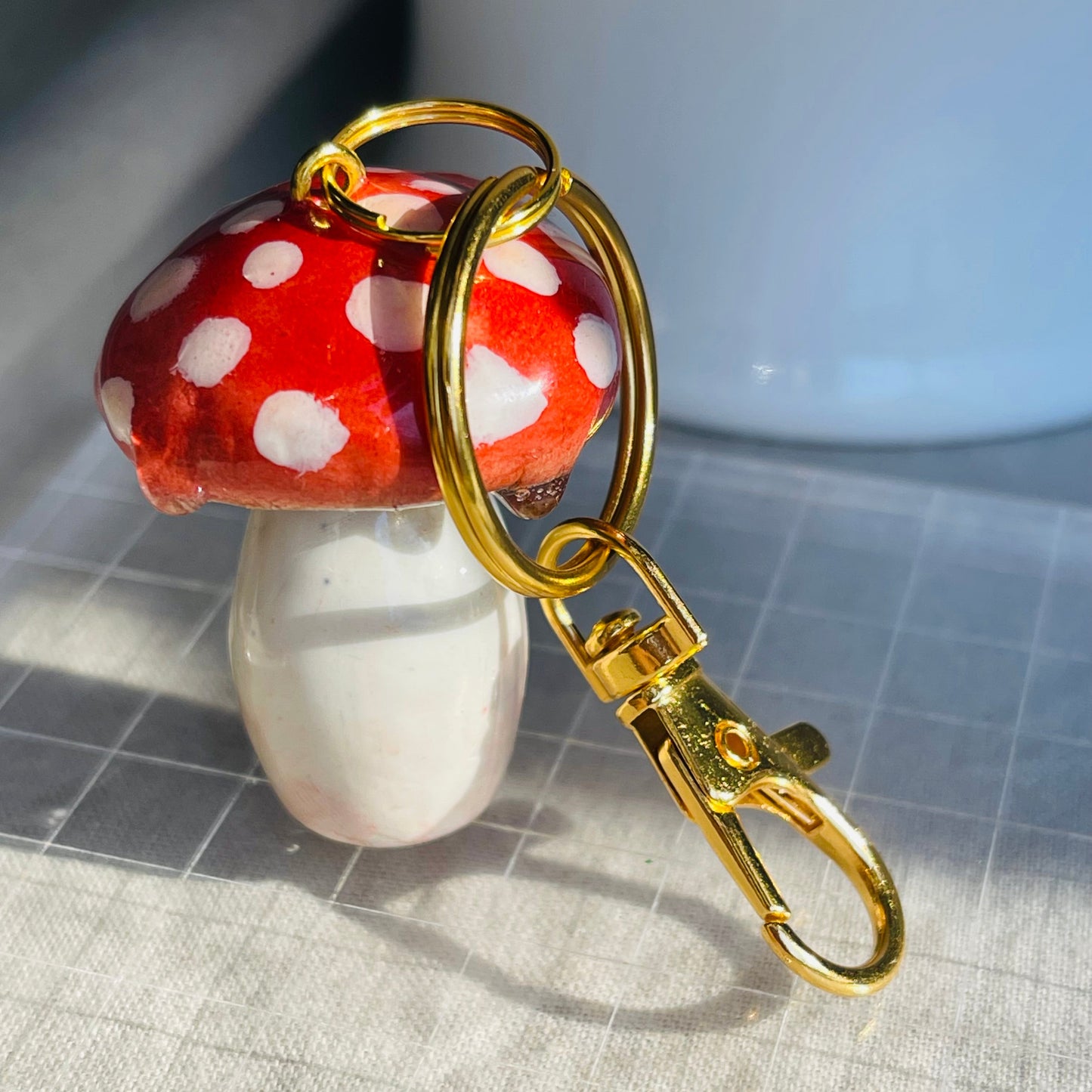 Dewdrop Mushroom Charm