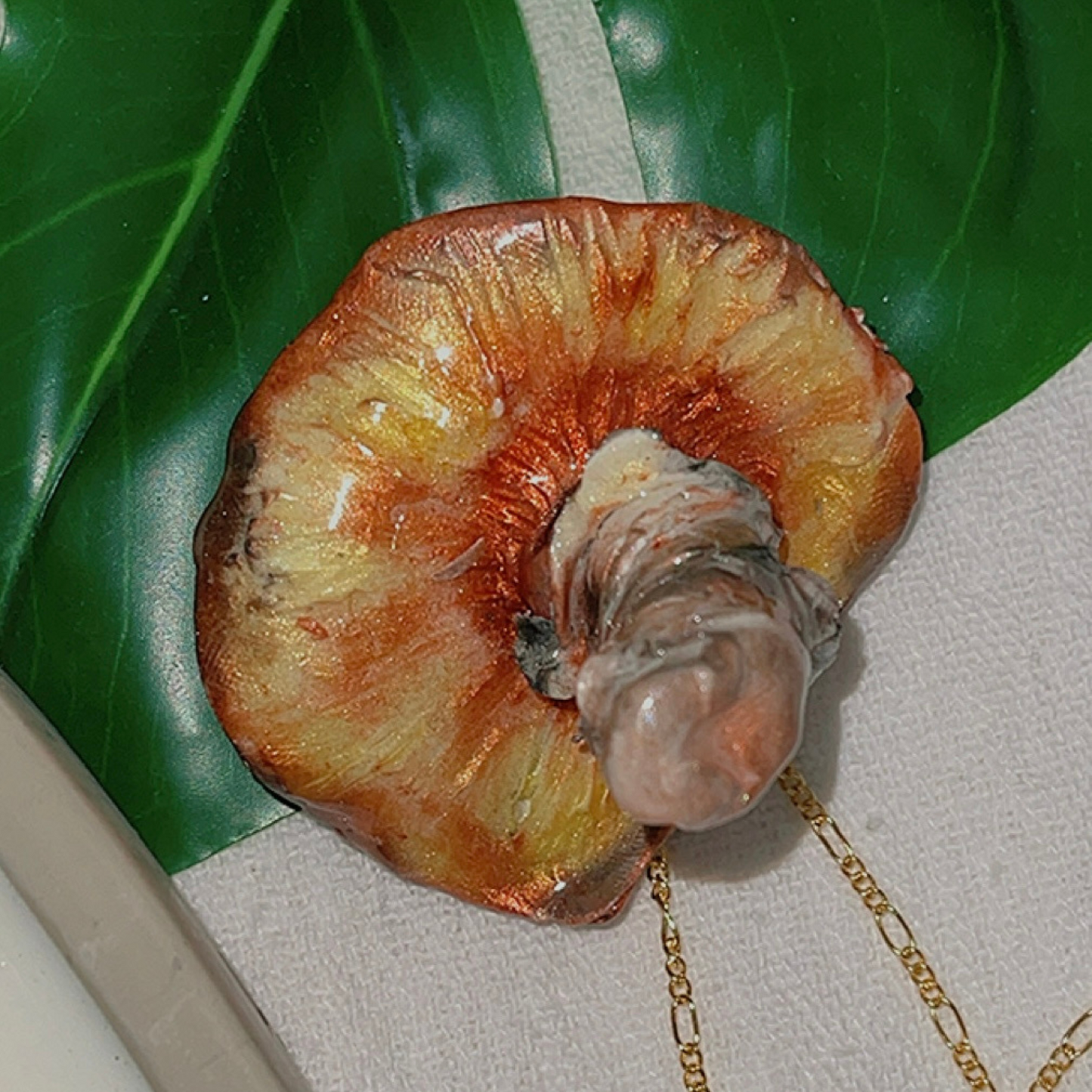 Large Woodland Mushroom Necklace