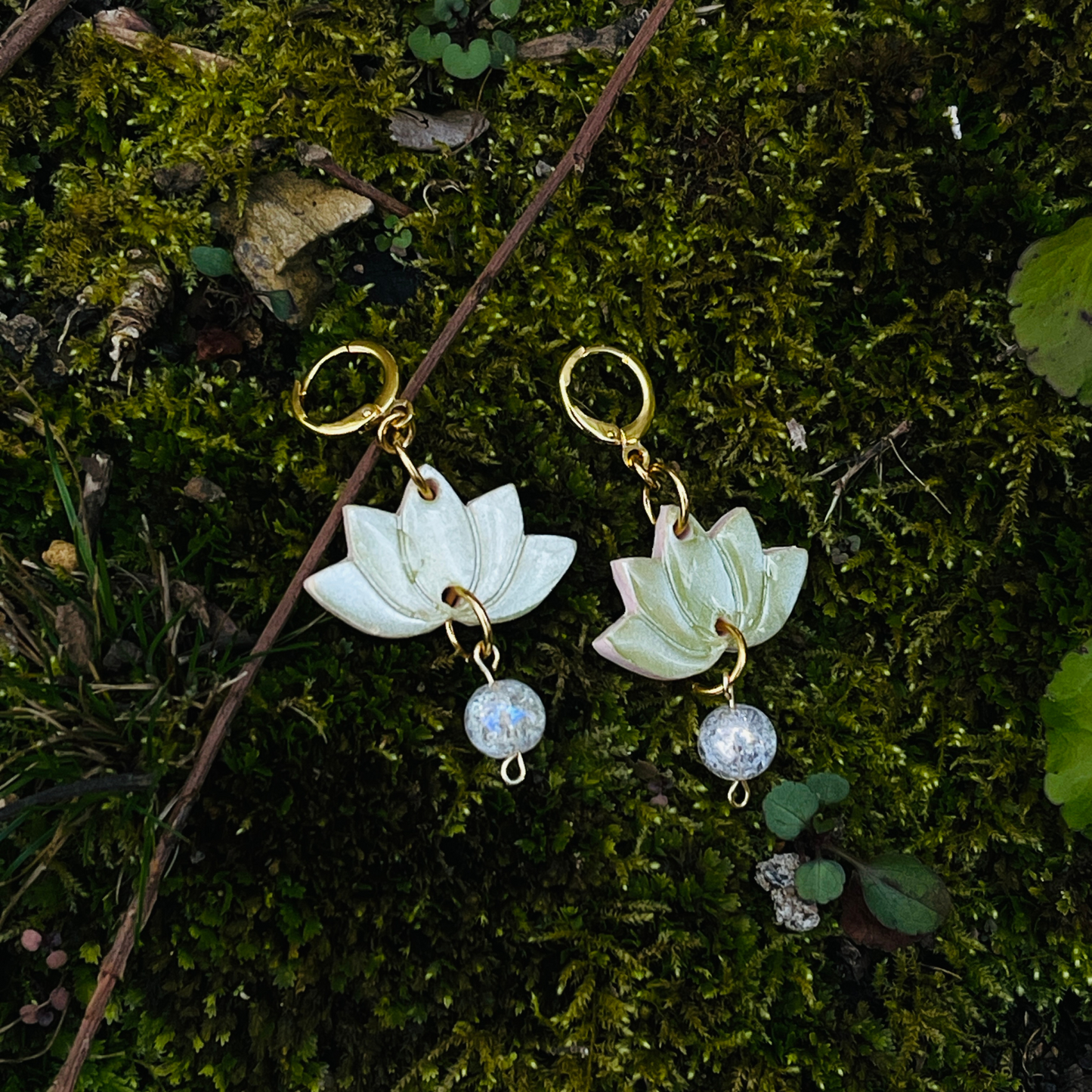 The Green Lotus Earrings