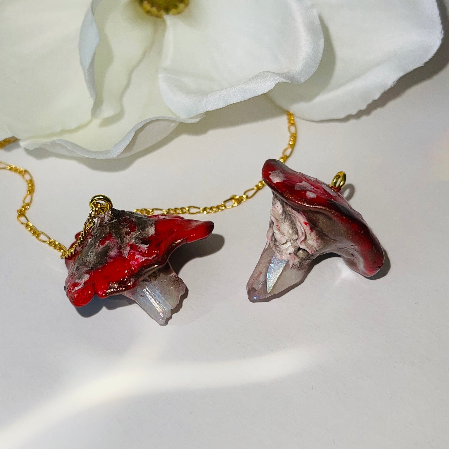 Toadstool Mushroom Necklace