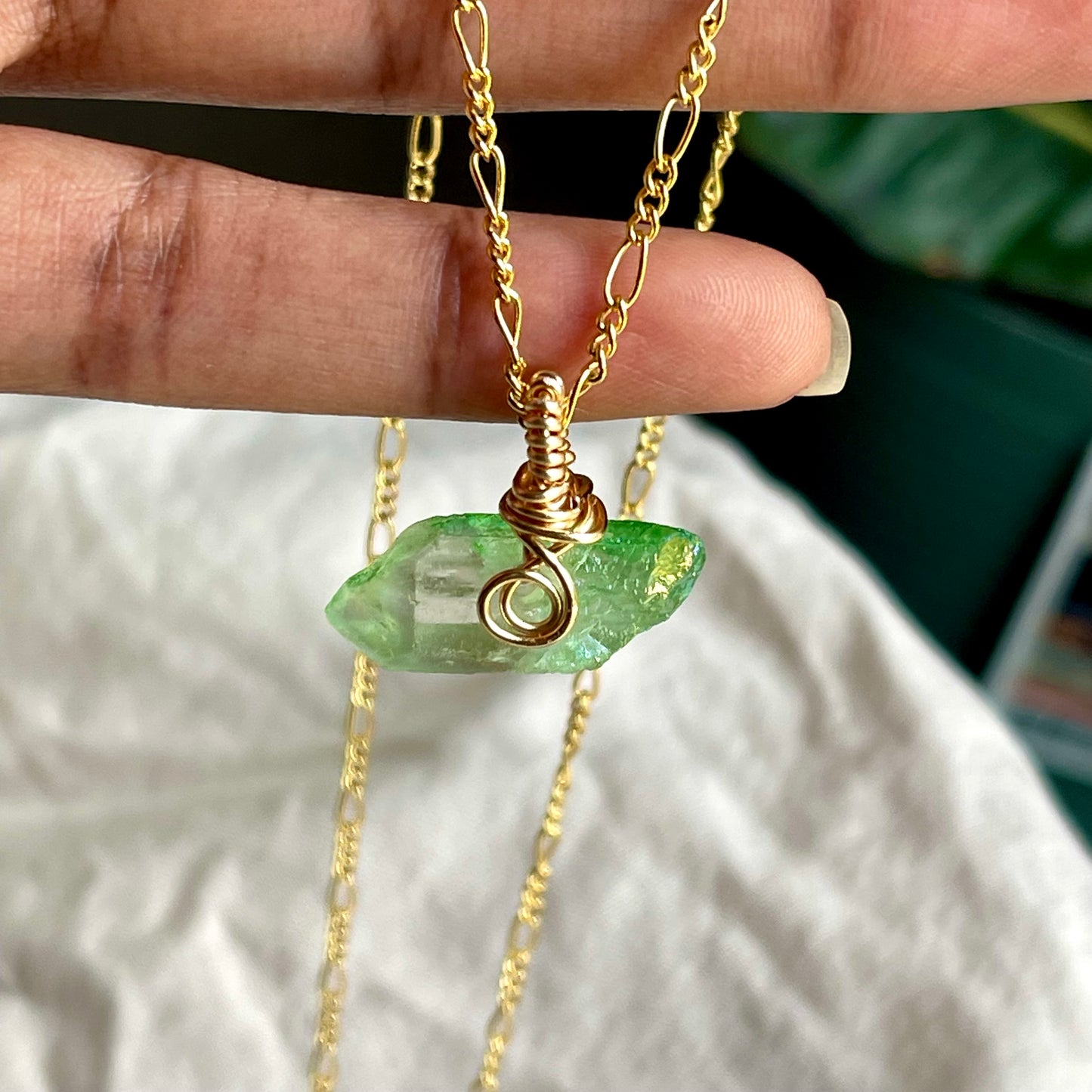 Green Quartz Necklace