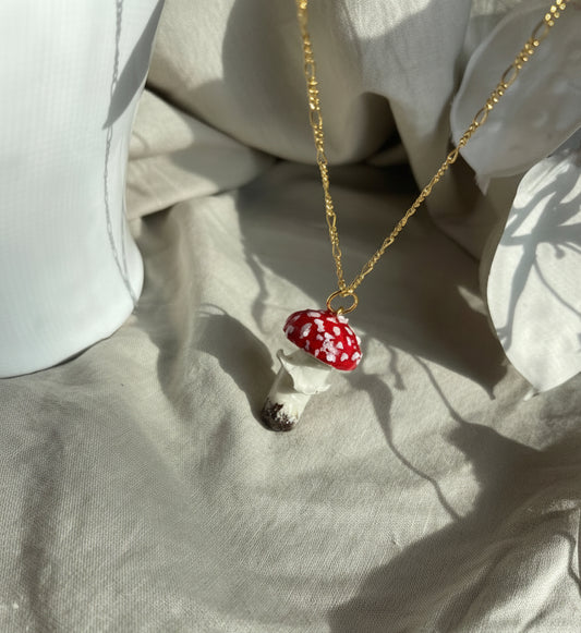 Fly Agaric Mushroom Necklace