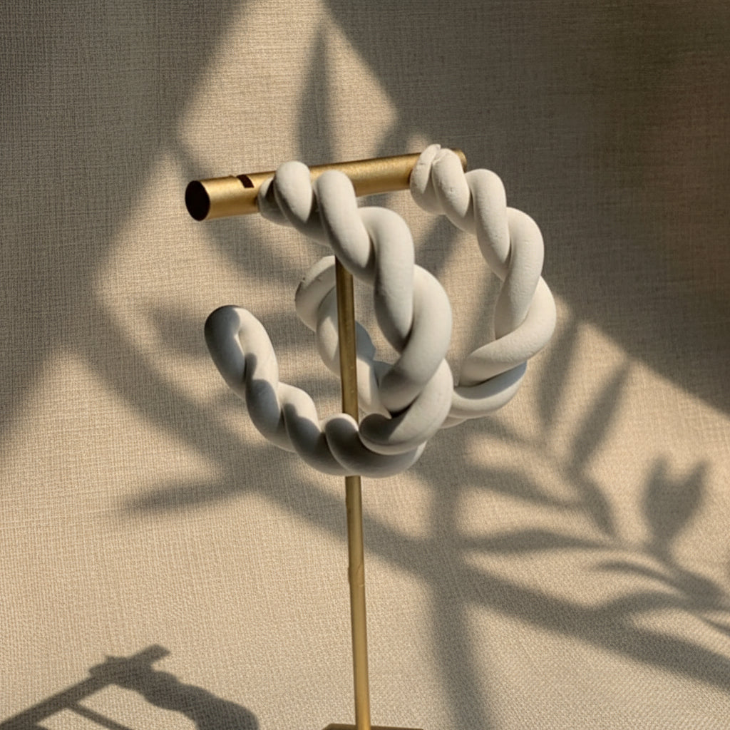 Bold Twisted Hoop Earrings