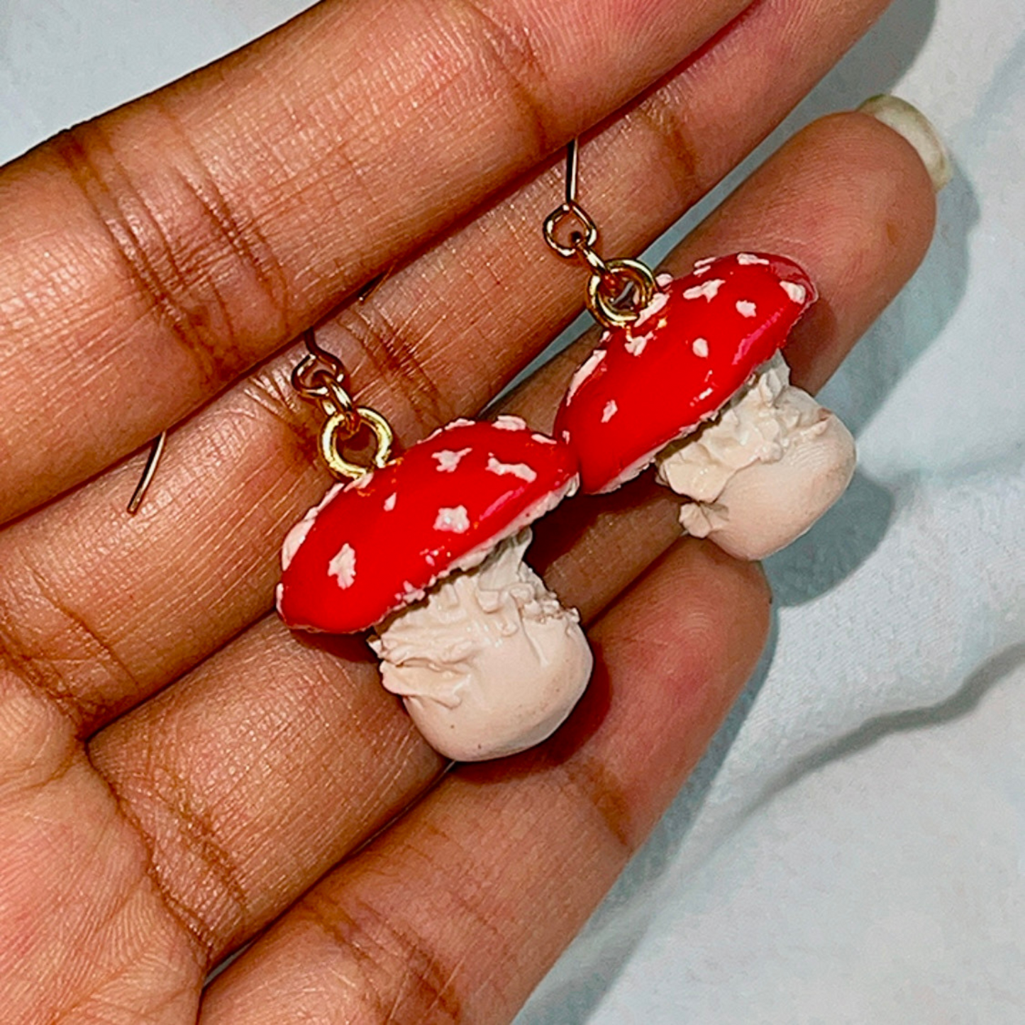 Toadstool Mushroom Earrings