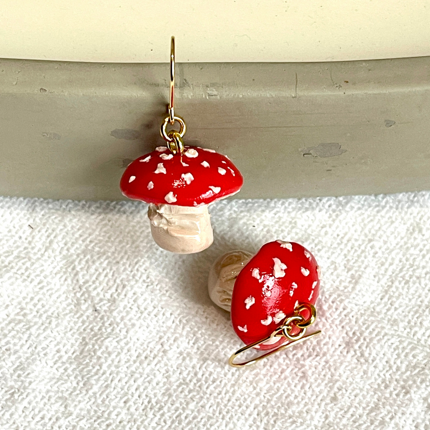 Toadstool Mushroom Earrings