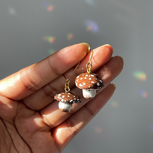 Forest Floor Fungi Earrings