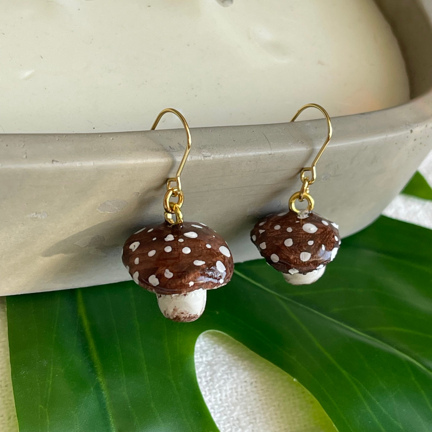 Forest Floor Fungi Earrings