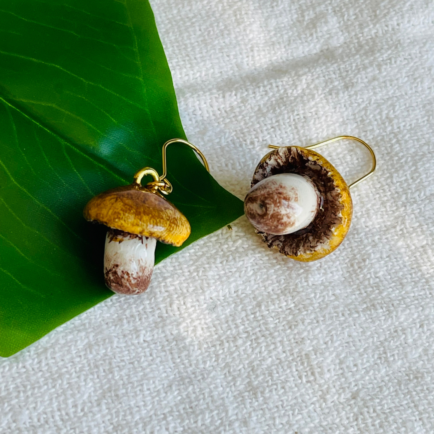 Forest Floor Fungi Earrings