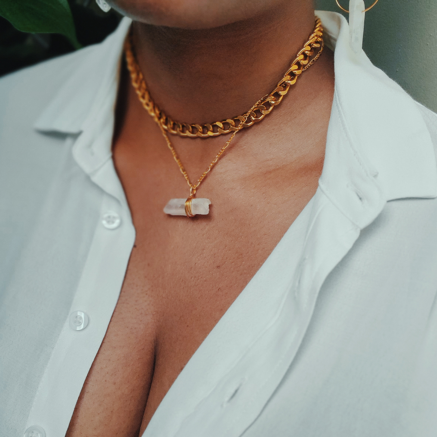 RHEA - Raw Quartz Necklace