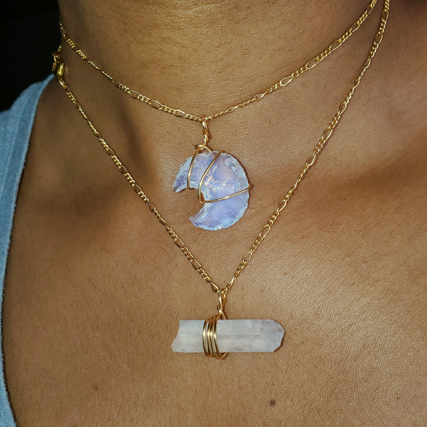 LUNA - Opalite Moon Necklace