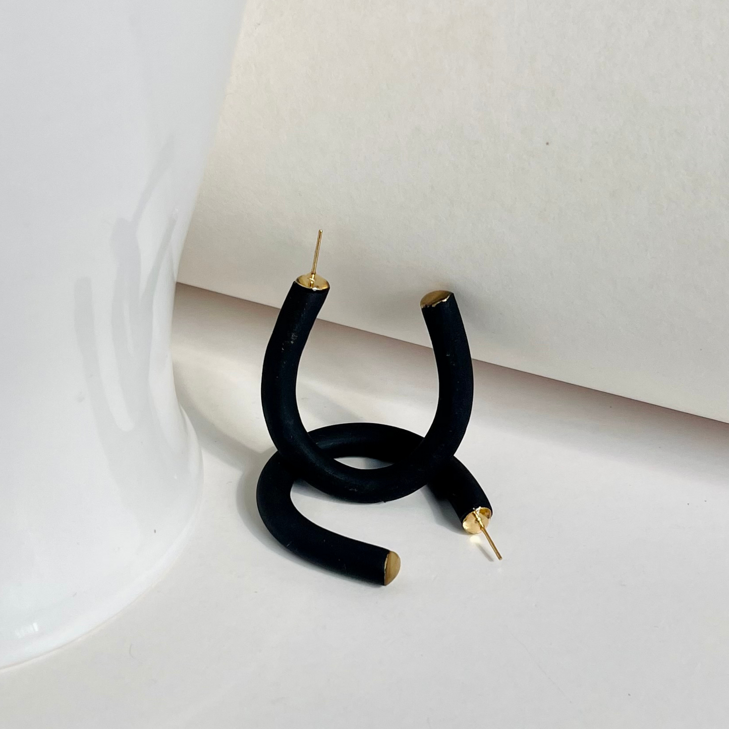 Yin Yang Hoop Earrings