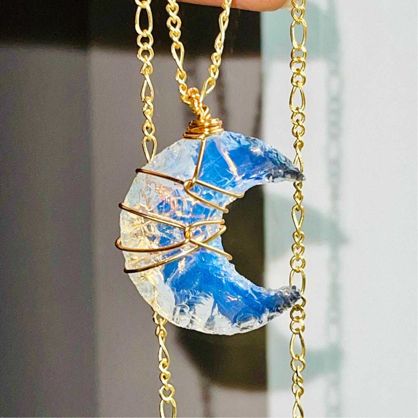 LUNA - Opalite Moon Necklace